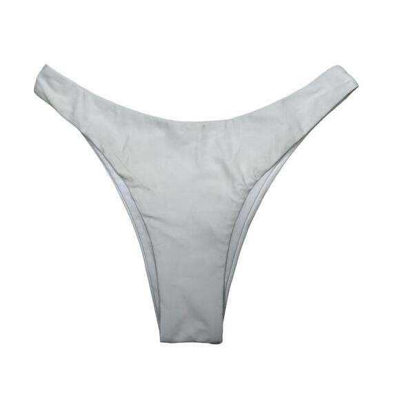 SHEIN: White Cheeky Bikini Bottom - Picture 1 of 6